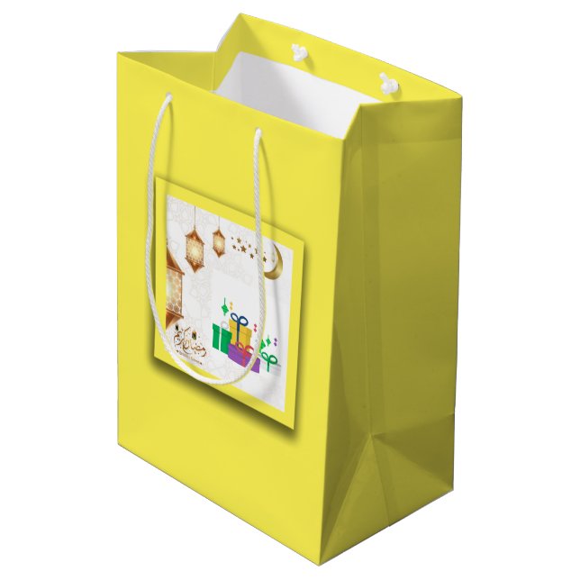 Ramadan Bestseller Medium Geschenktasche Mittlere Geschenktüte (Rückseite Schrägansicht)