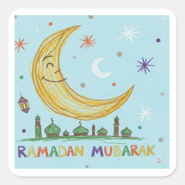 Ramadan crescent sticker (Vorderseite)