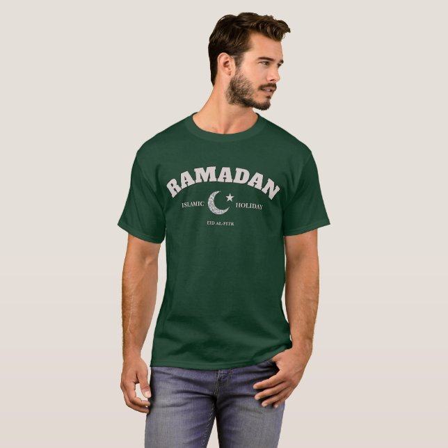 Ramadan Eid al-Fitr Star und Crescent T-Shirt (Vorne ganz)