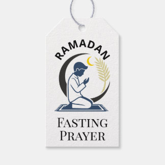 Ramadan-Fasten-Gebets-Mann-Islamische Vektorgrafik Geschenkanhänger