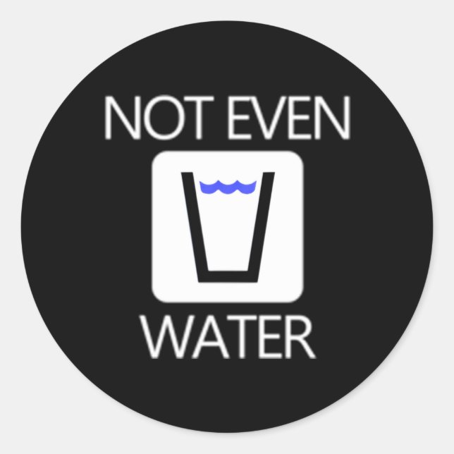 Ramadan für nicht einmal Wasser Runder Aufkleber (Vorderseite)