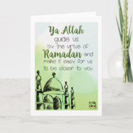 Ramadan - Heiliger Monat Segen - Dua Karte
