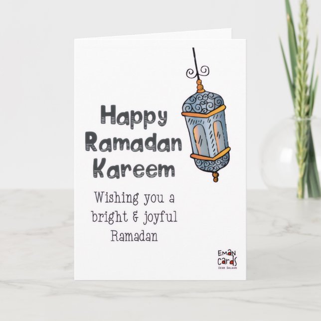 Ramadan - Heiliger Monat Segen Karte (Vorderseite)