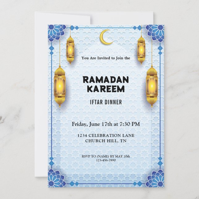 Ramadan Iftar Einladung (Vorderseite)