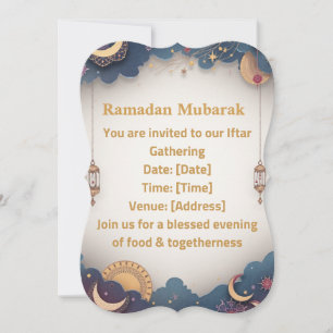 Ramadan-Iftar-Einladung Elegantes islamisches Go Einladung