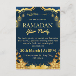Ramadan Iftar Einladungskarte