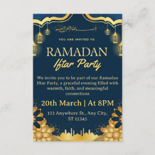 Ramadan Iftar Einladungskarte