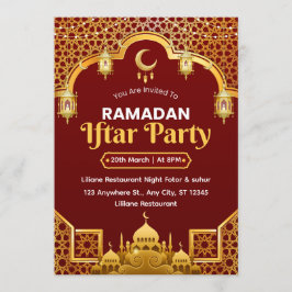Ramadan Iftar Einladungskarte