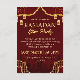 Ramadan Iftar Einladungskarte