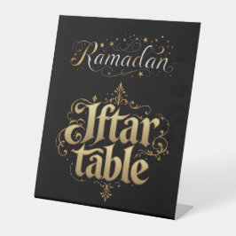 Ramadan Iftar-Tisch Sockelschild