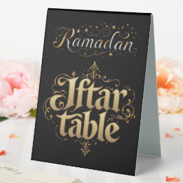 Ramadan Iftar-Tisch Tischaufsteller