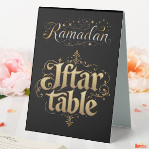 Ramadan Iftar-Tisch Tischaufsteller