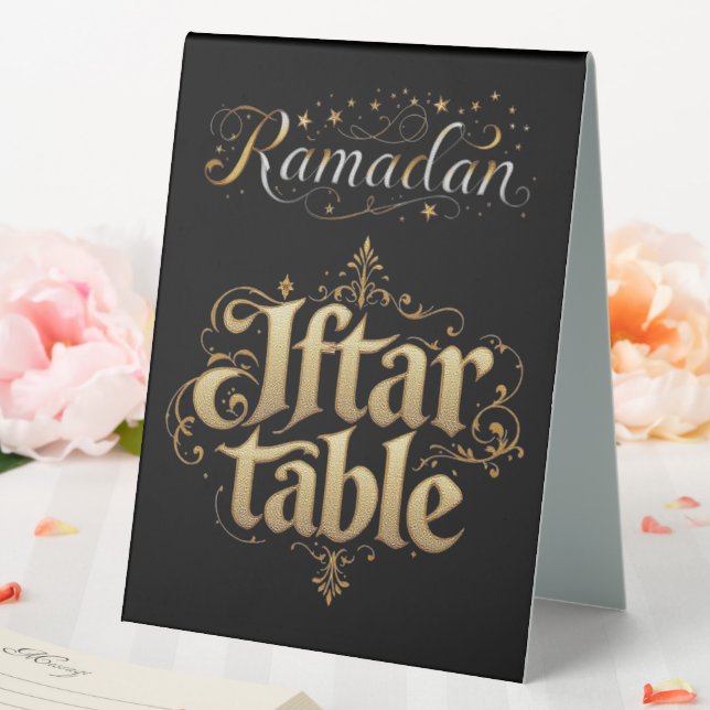 Ramadan Iftar-Tisch Tischaufsteller (In Situ (Hochzeit))