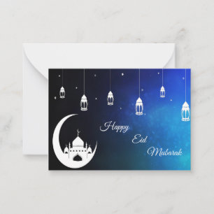 Ramadan-Islam Mitteilungskarte