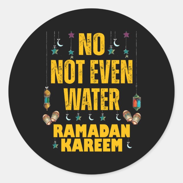 Ramadan Kareem 2023Islamisches Fasting für Runder Aufkleber (Vorderseite)