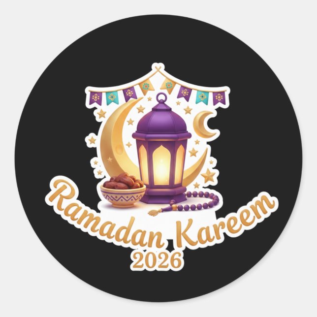 Ramadan Kareem 2026 Festive Celebration Sticker (Devant)