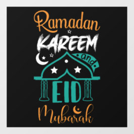 Ramadan Kareem Eid Mubarak Fensteraufkleber