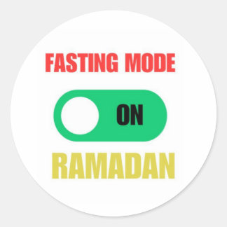 Ramadan Kareem -Eid Mubarak - Happy Eid Runder Aufkleber