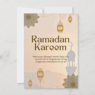 Ramadan Kareem Elegante islamische Grußkarte – Gol Einladung