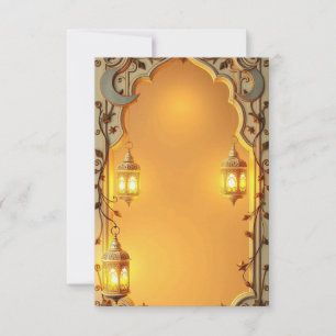 Ramadan Kareem Elegante islamische Grußkarte – Gol Karte