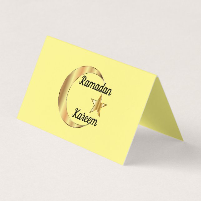 Ramadan Kareem Faltkarte Visitenkarten (Vorderseite)