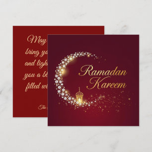 Ramadan Kareem Feiertag Personalisierte Karte