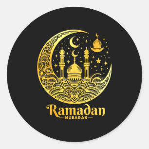 Ramadan Kareem Frohes Fasten Ramadan Mubarak Islam Runder Aufkleber