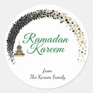 Ramadan Kareem Geschenk-Sticker für die Feier Runder Aufkleber