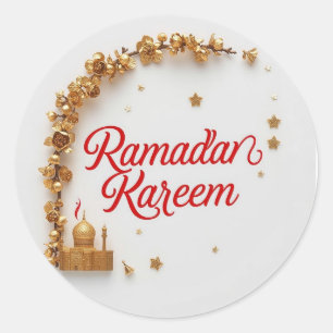 Ramadan Kareem-Geschenk-Sticker zum Feiern  Runder Aufkleber