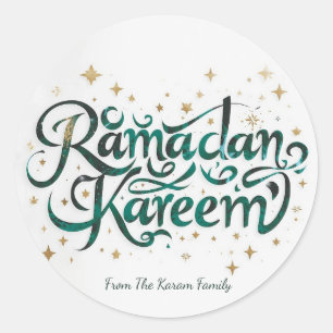 Ramadan Kareem-Geschenk-Sticker zur Feier Runder Aufkleber