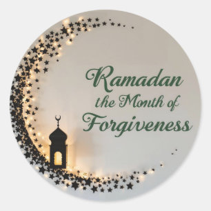 Ramadan Kareem Geschenkaufkleber zum Feiern Runder Aufkleber