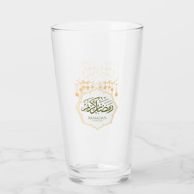 Ramadan Kareem Glaskelch Glas (Vorderseite)