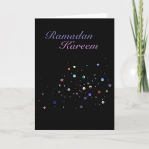 Ramadan Kareem Glitzer Karte