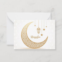 Ramadan Kareem Gold Crescent