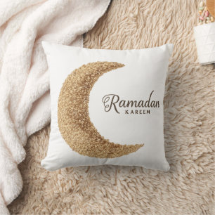 Ramadan Kareem Gold Halbmond Kissen