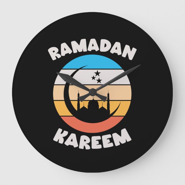 ramadan kareem große wanduhr (Vorderseite)