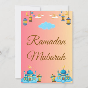 Ramadan Kareem Grußkarte Einfache Grußkarte Karte