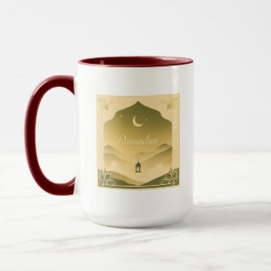 Ramadan Kareem Halbmond & Laterne Tasse