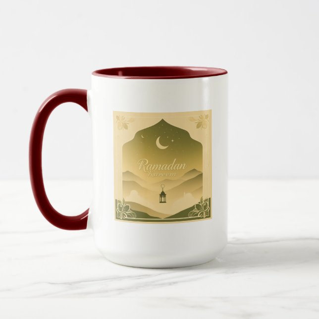 Ramadan Kareem Halbmond & Laterne Tasse (Links)