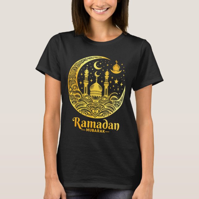Ramadan Kareem Happy Fasting Ramadan Mubarak Islam T-Shirt (Vorderseite)