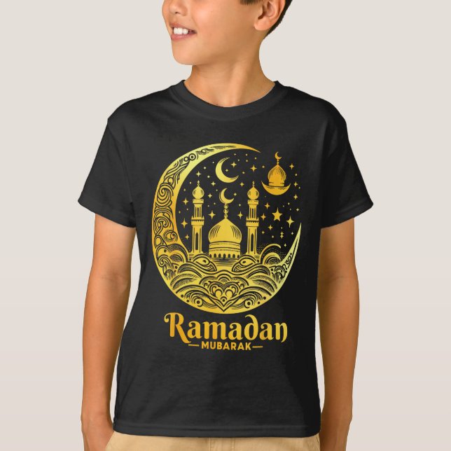 Ramadan Kareem Happy Fasting Ramadan Mubarak Islam T-Shirt (Vorderseite)