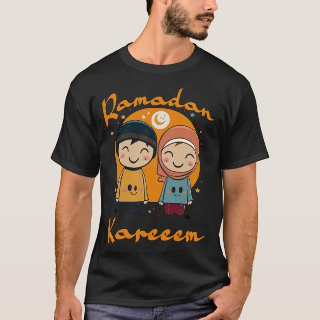 Ramadan Kareem Happy Ramadan Muslims Holy Month Fa T-Shirt (Vorderseite)