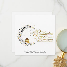 Ramadan Kareem holiday Elegant Card Dankeskarte