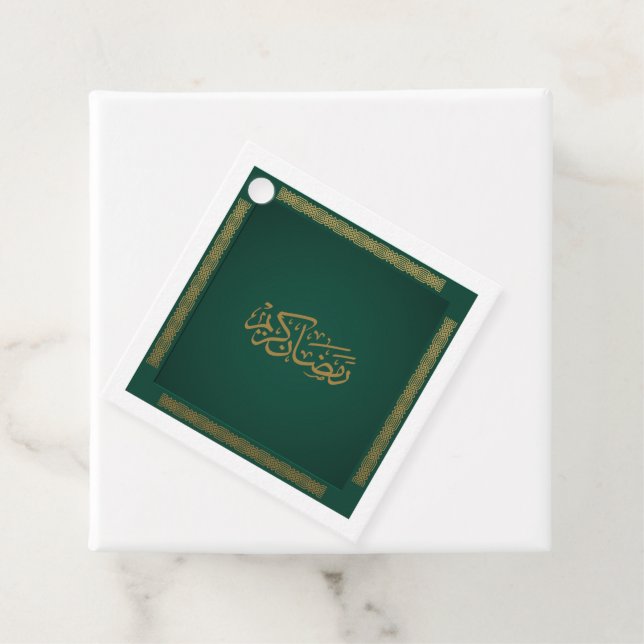 Ramadan Kareem in Green Geschenkanhänger (Beispiel)