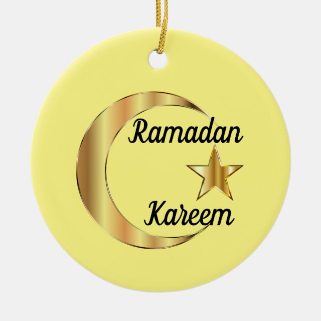 Ramadan Kareem Keramik Keramik Ornament (Vorne)