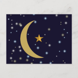 Ramadan Kareem Mond und Star Postkarte