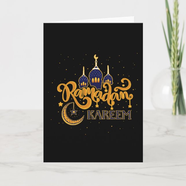 Ramadan Kareem Mubarak Fasting Karte (Vorderseite)