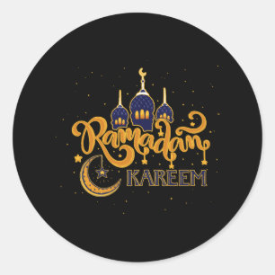 Ramadan Kareem Mubarak Fasting Runder Aufkleber