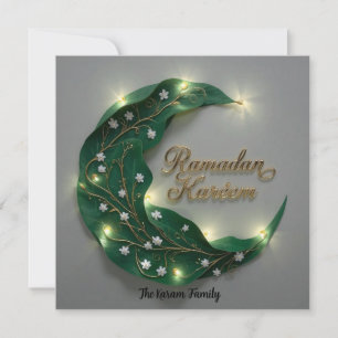 Ramadan Kareem personalisierte elegante Karte