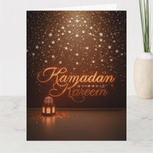 Ramadan Kareem Personalisierte Feiertagskarte Karte
